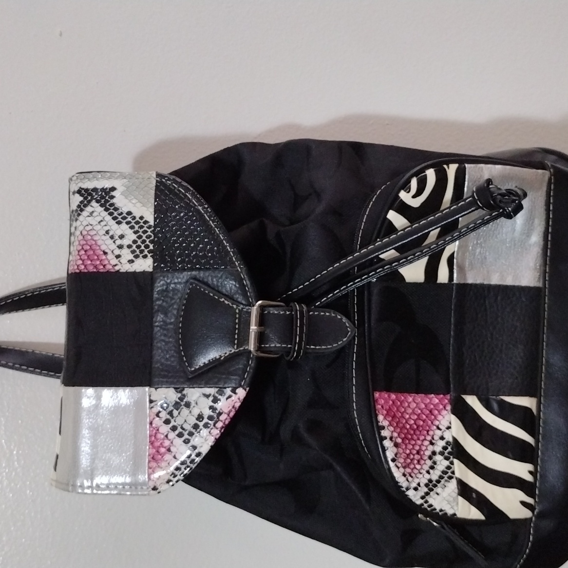 Patchwork Backpack Canvas